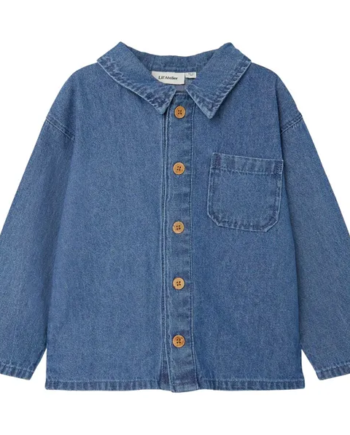 Lil Atelier Rongel Loose Shirt Blue Denim 92 Cm