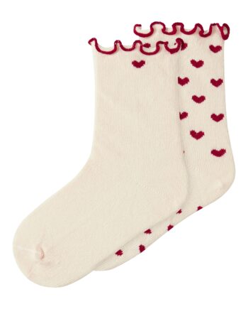 Lil Atelier Rosita   Pack Socks Turtledove 19 21