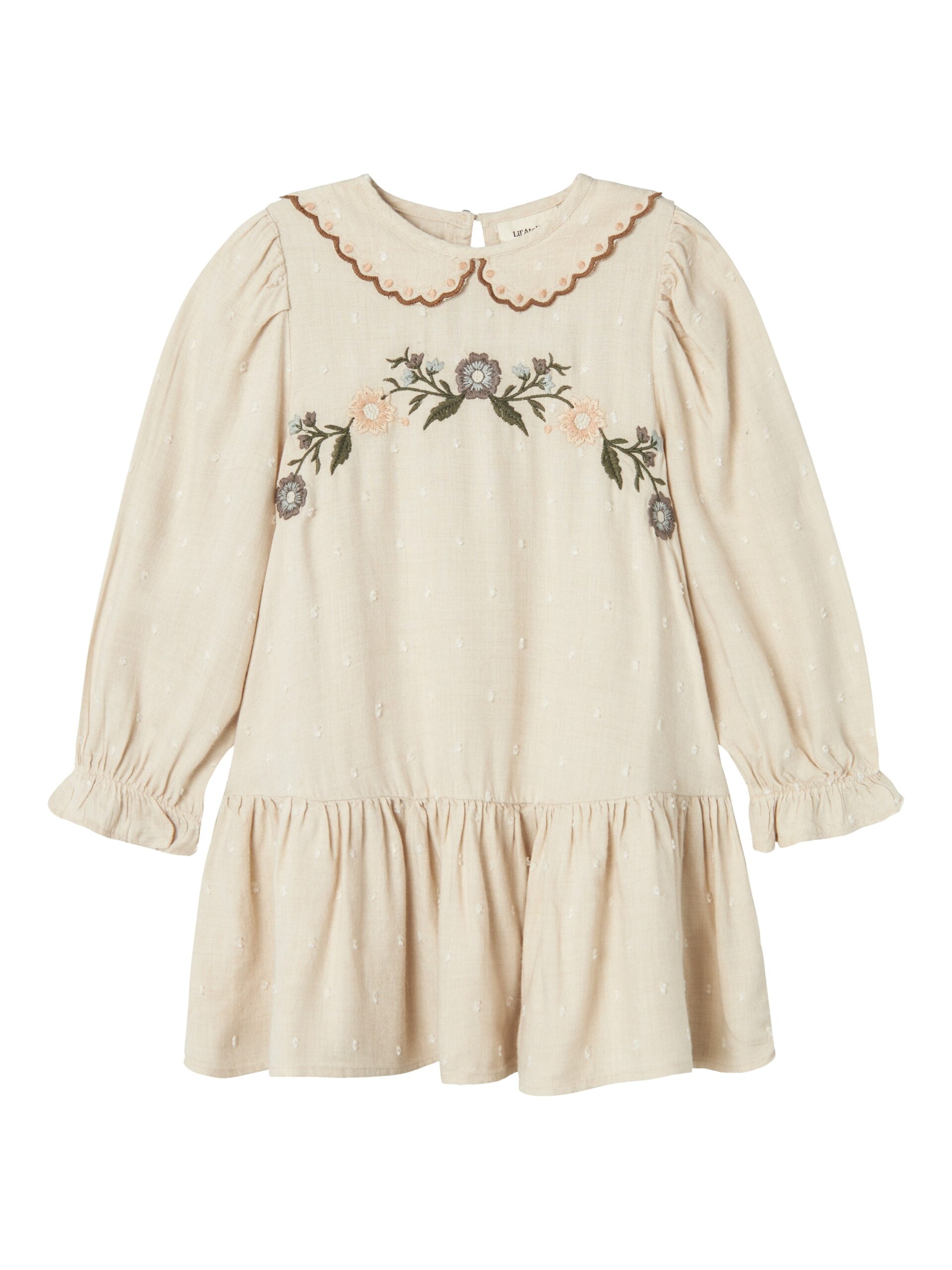 Lil Atelier Safron Dress Pumice Stone 92 Cm