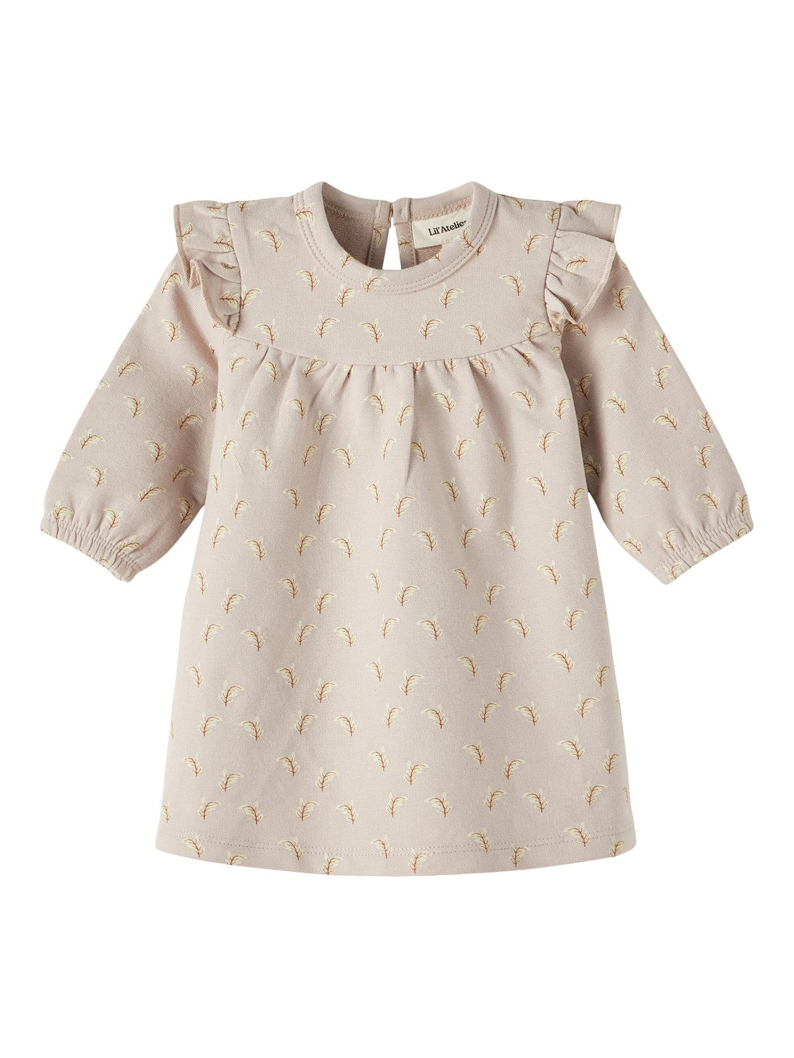 Lil Atelier Sage Dress Mushroom 56 Cm