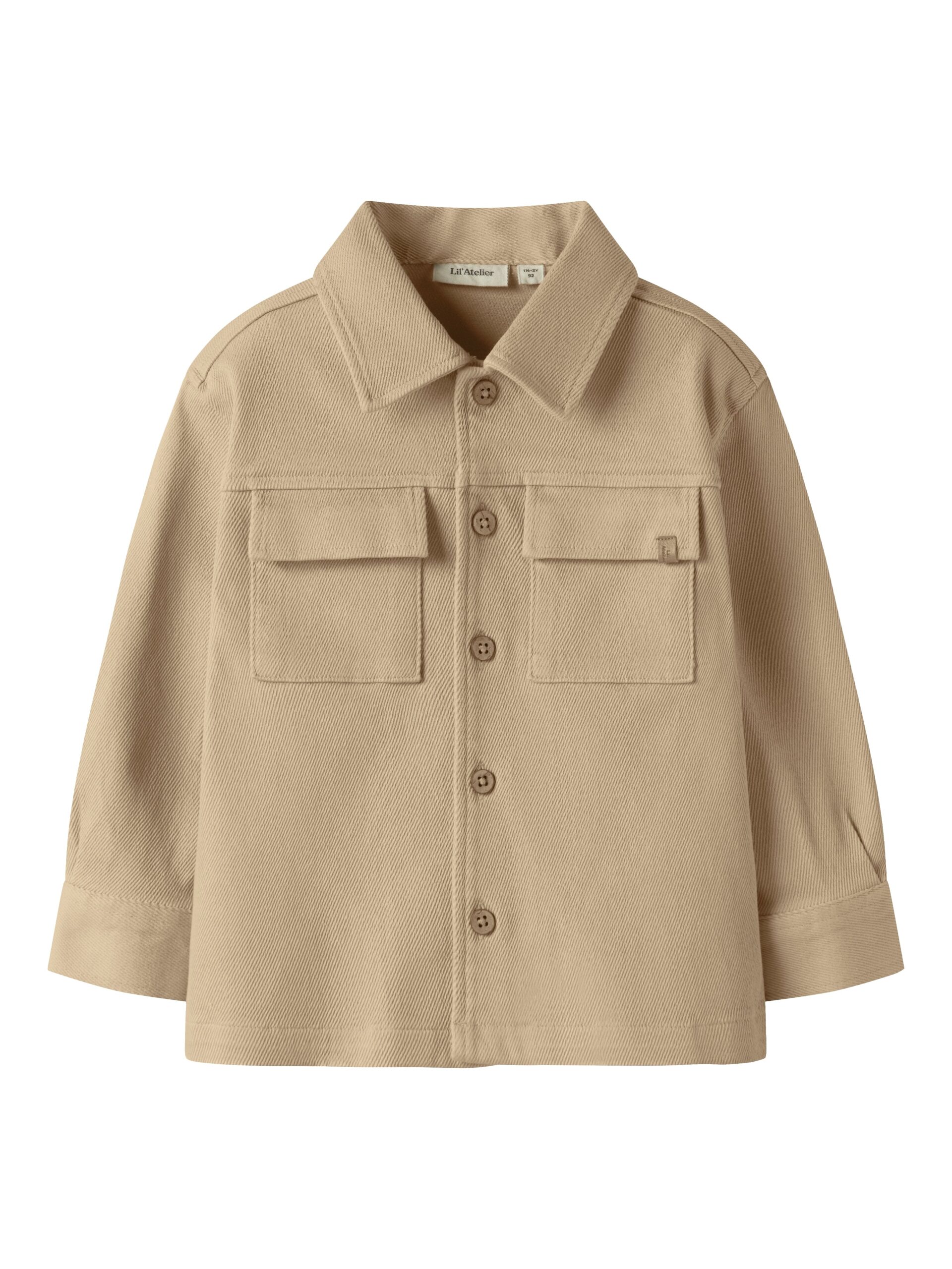 Lil Atelier Taru Loose Twill Shirt Irish Cream 92 Cm