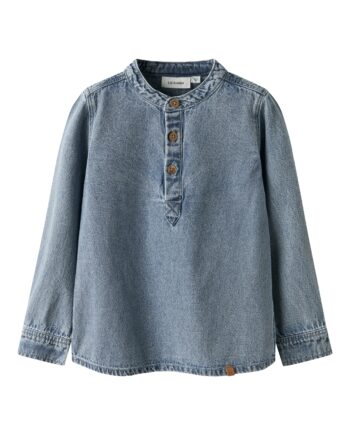 Lil Atelier Taya Loose Denim Shirt Medium Blue Denim 92 Cm
