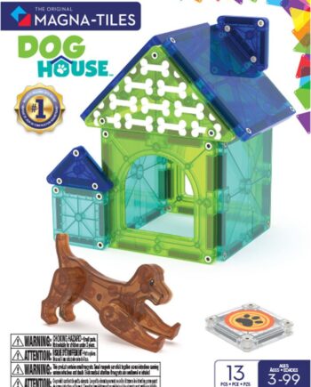 Magna-tiles Magnetisk Legetøj Dog House 13 Dele