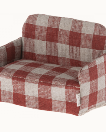 Maileg Sofa Til Mus Rød Ternet
