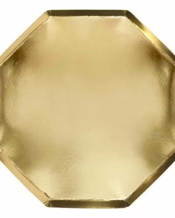Meri Meri Tallerkener Guld   Pak