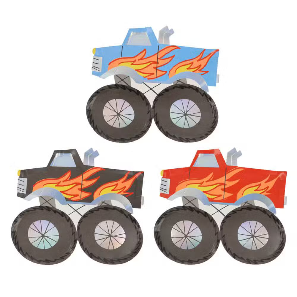 Meri Meri Tallerkener Monster Trucks
