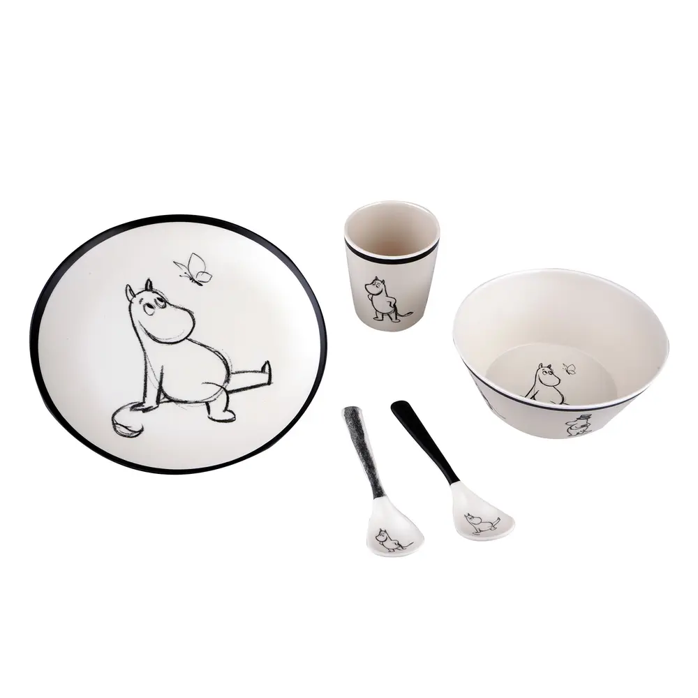 Moomin Melamine Pcs Mealtime Set