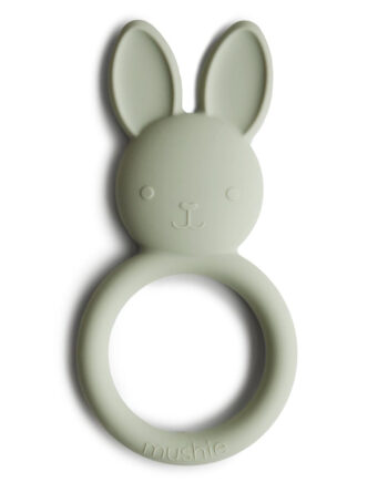 Mushie Teether Bunny Sage