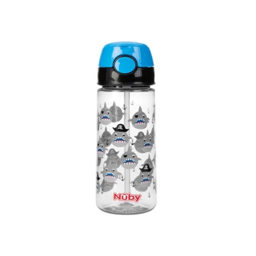 Nüby  Drikkedunk Med Trykknap  Blue