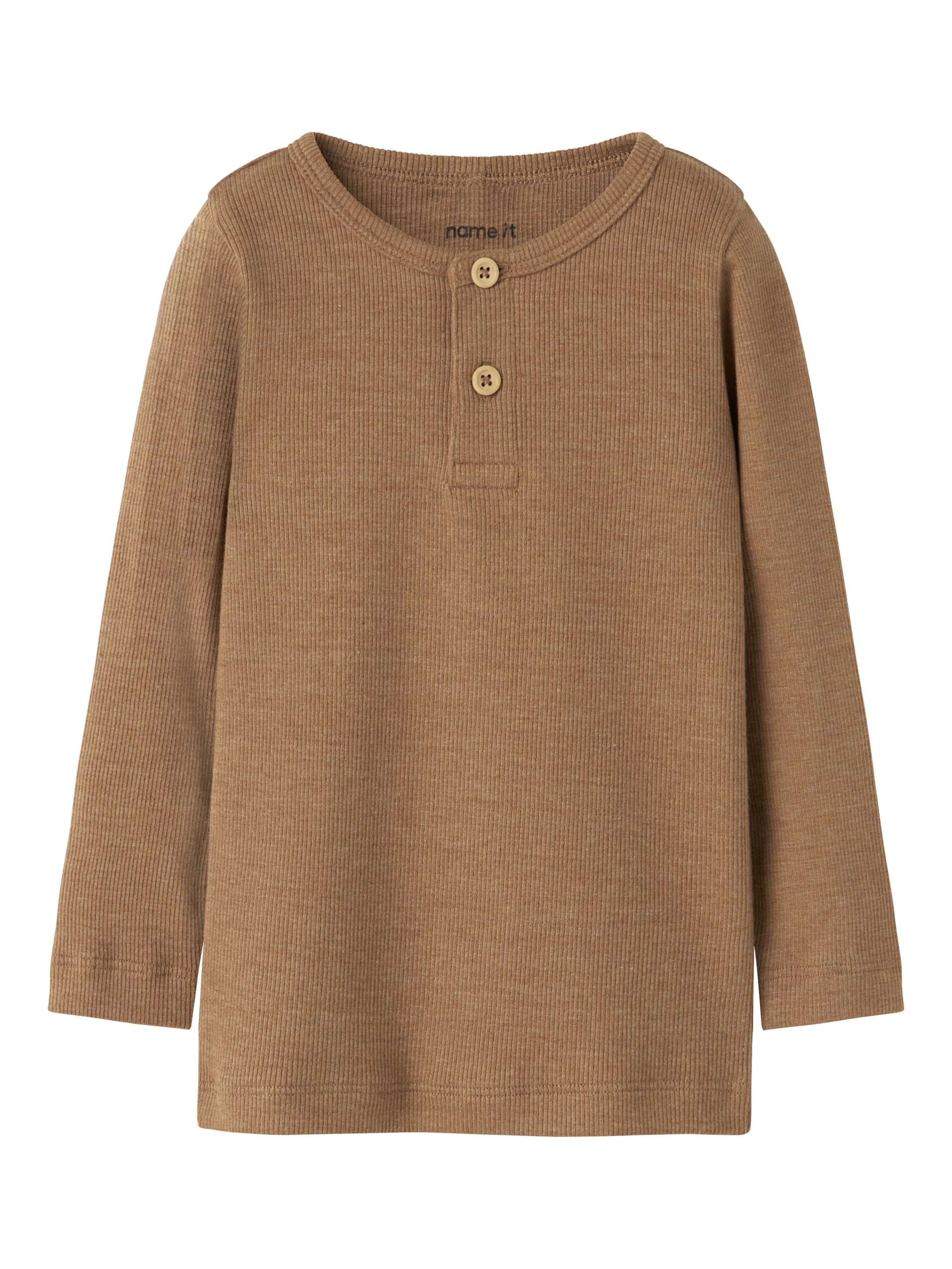 Name It Kab Ls Shirt Noos Toasted Coconut Melange 86 Cm