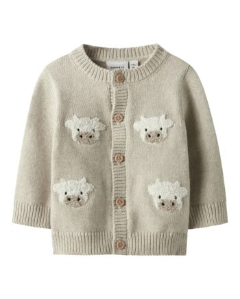 Name It Lional Strik Cardigan Peyote Melange 50 Cm