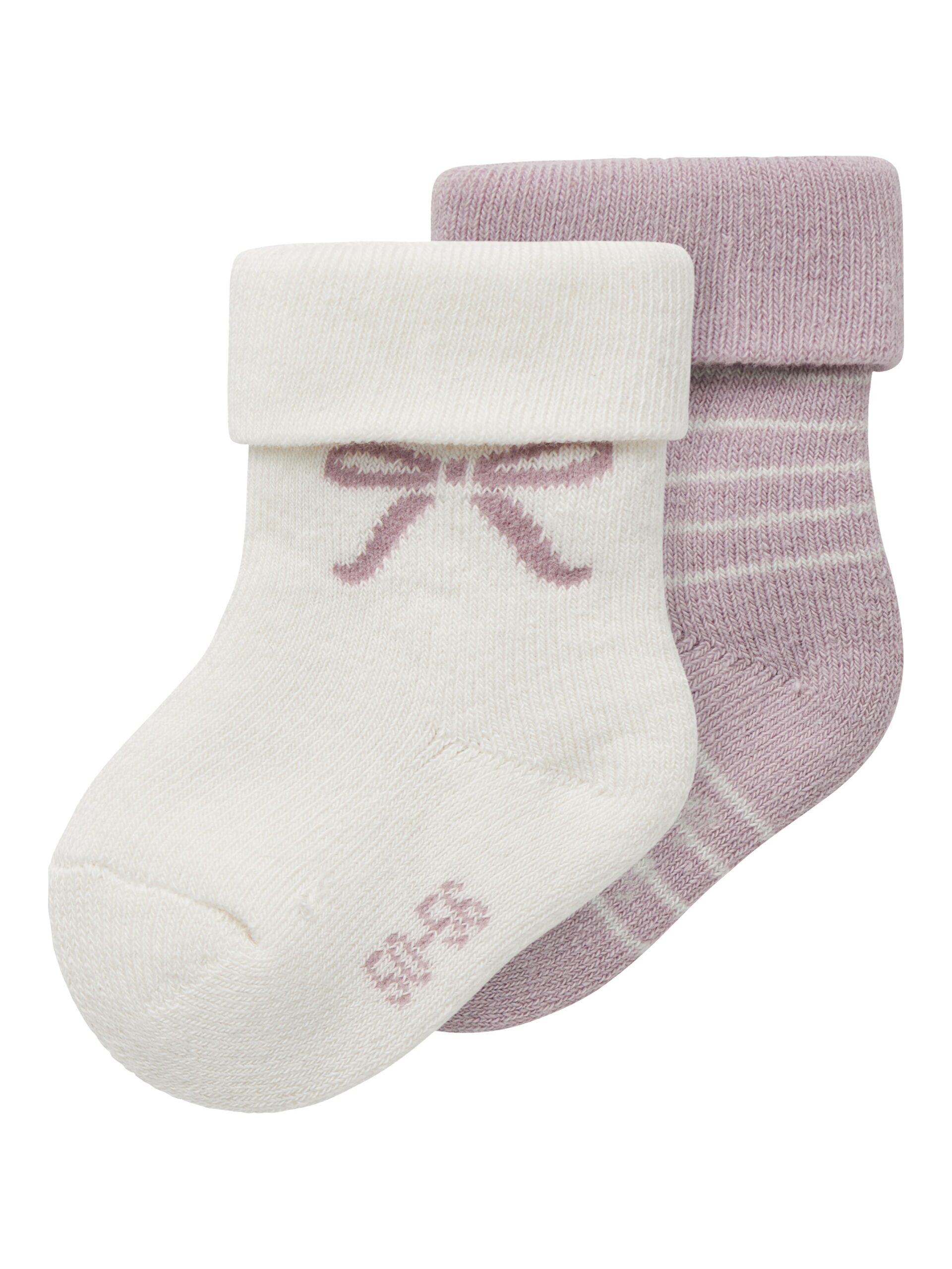 Name It Rifia Terry Frotte Strømpe Keepsake Lilac Cloud Dancer 50 56