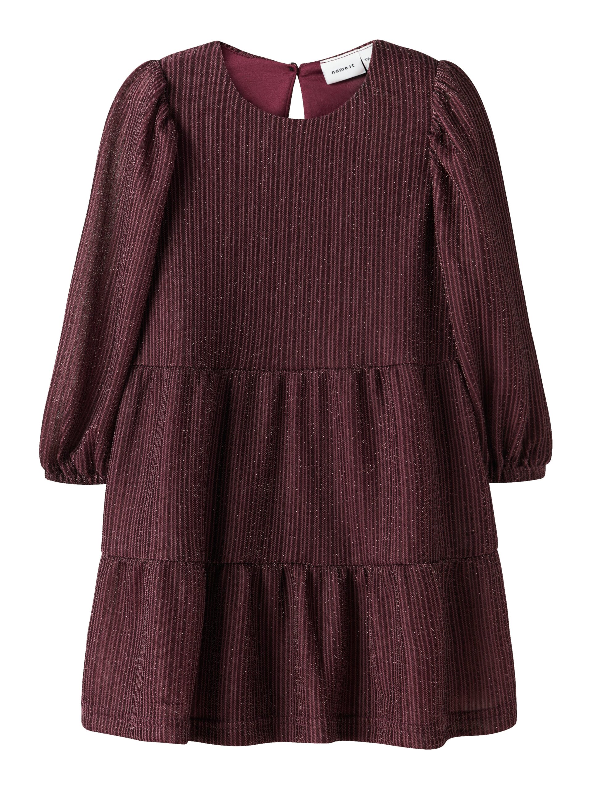 Name It Risilk Ls Dress Burgundy 92 Cm