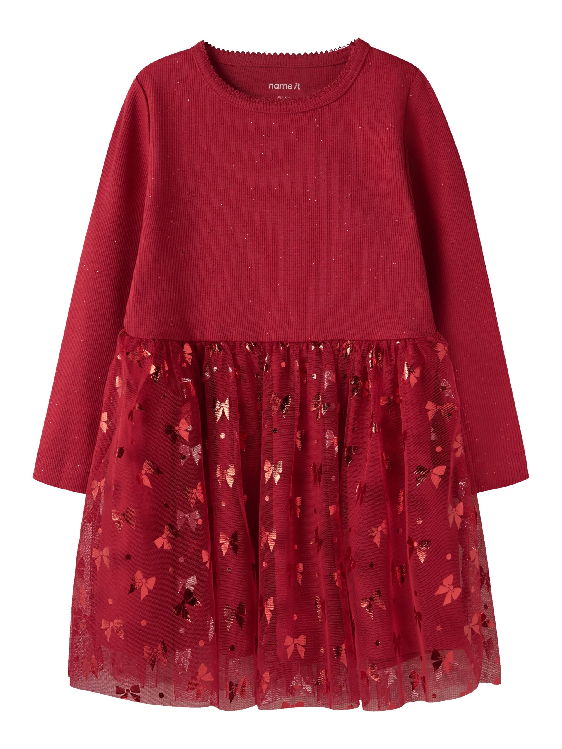 Name It Rosally Ls Dress Jester Red 92 Cm