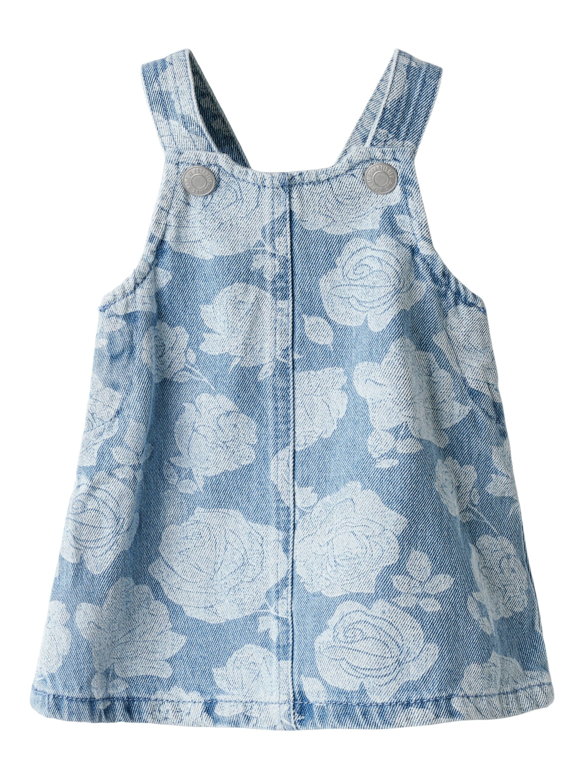 Name It Silla Denim Dress Light Blue Denim 68 Cm