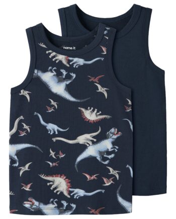 Name It Tank Top 2pak Navy Dino Noos Navy Blazer 86 Cm