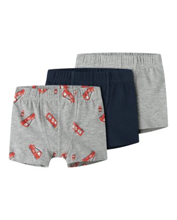 Name It Tights 3pak Grey Firetruck Noos Grey Melange 86 Cm