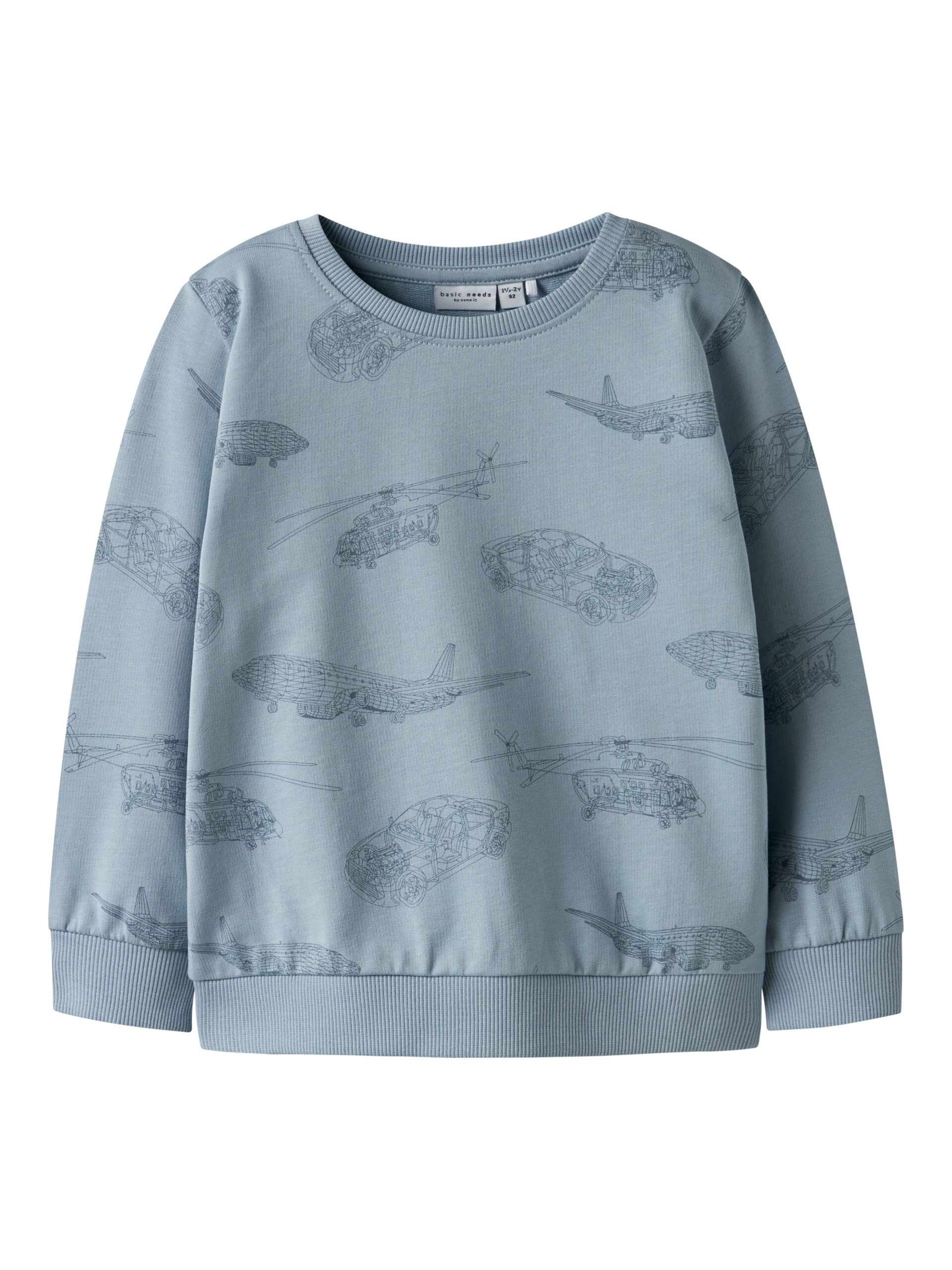 Name It Varon Sweat Shirt Dusty Blue 92 Cm