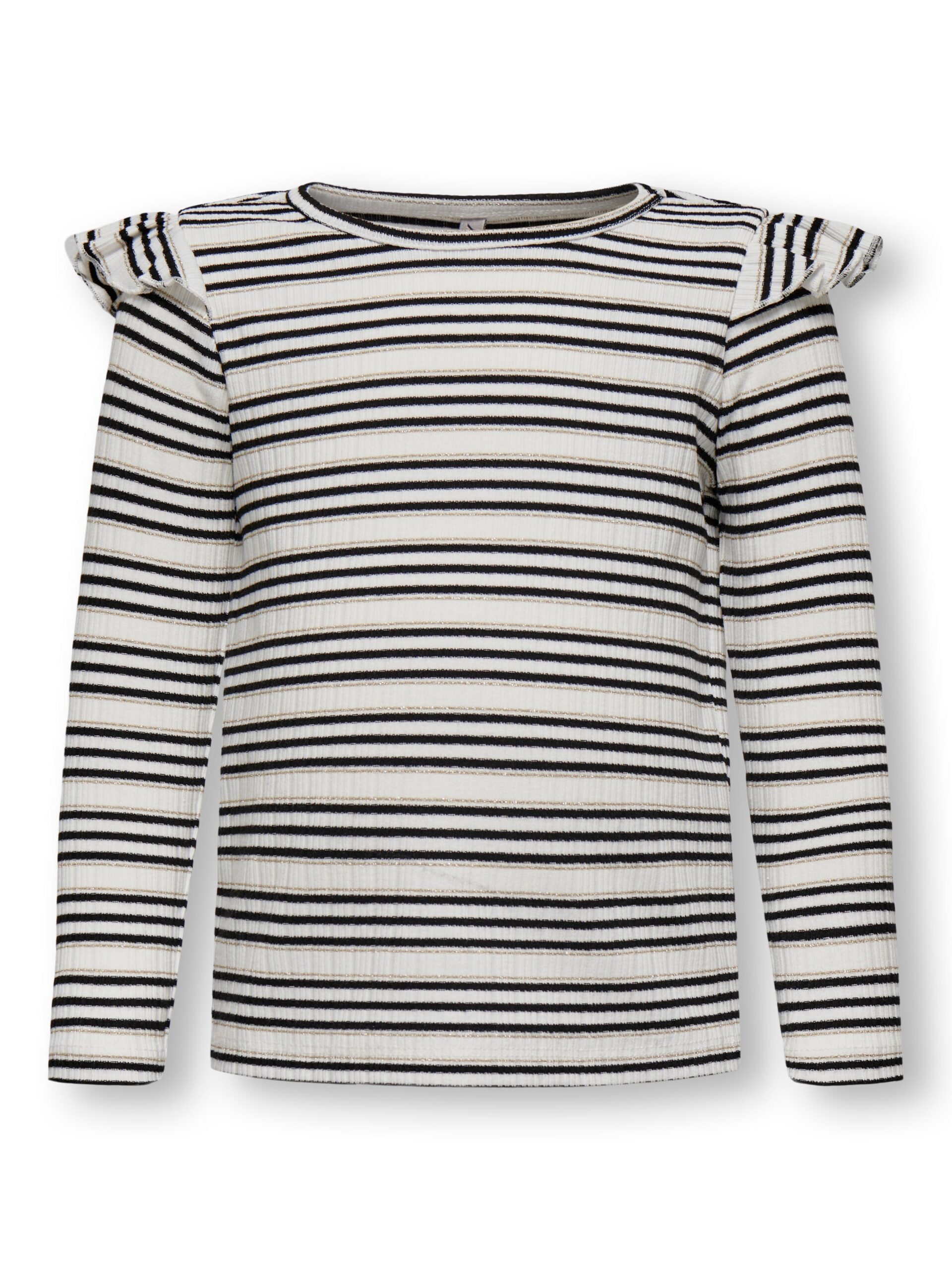 Only Mini Cecilia Frill Glitter Top Cloud Dancer 92 Cm