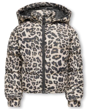 Only Mini Dalia Short Puf Jacket Silver Mink Leo 92 Cm