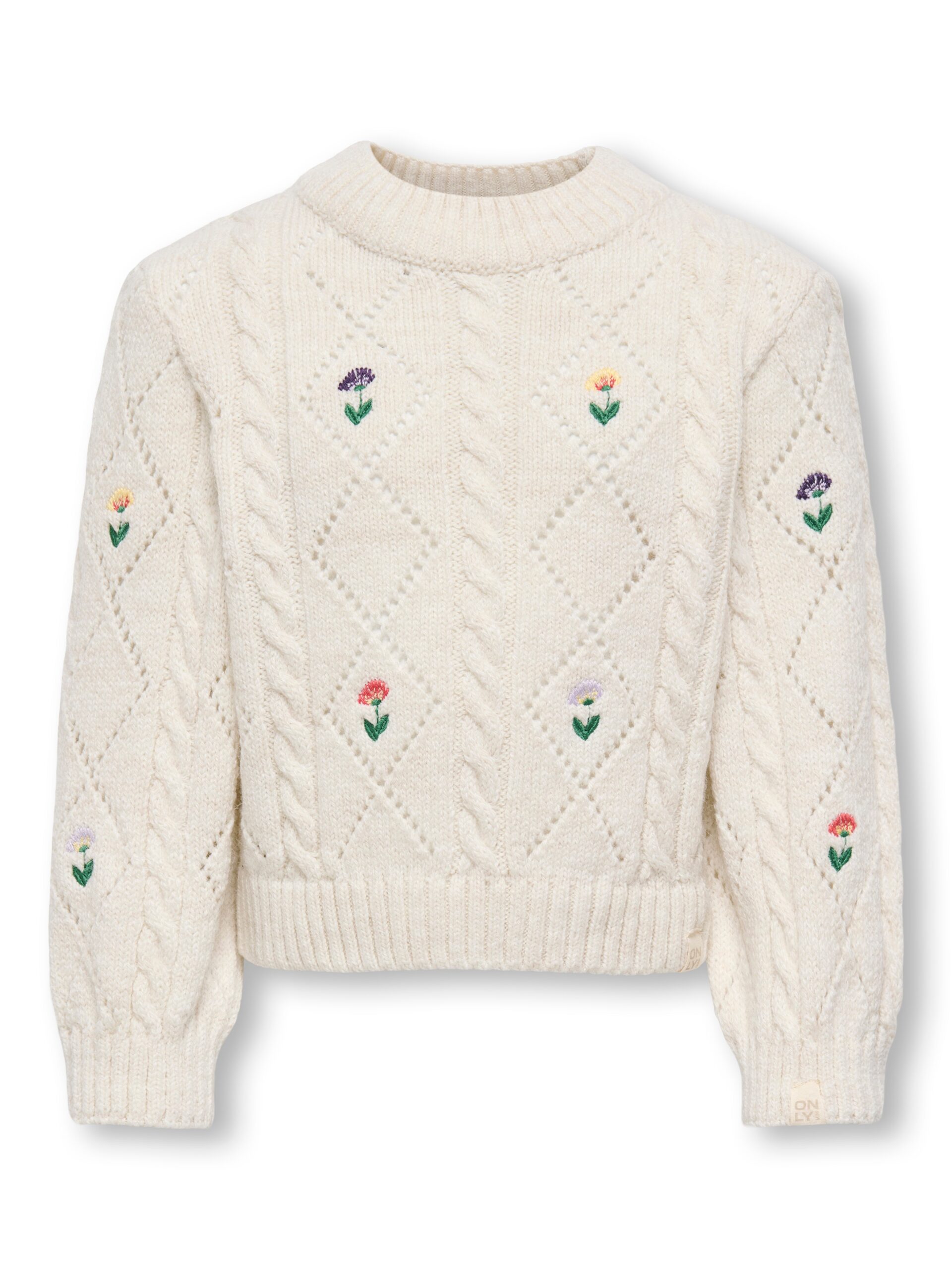 Only Mini Flower Knit Tofu 92 Cm