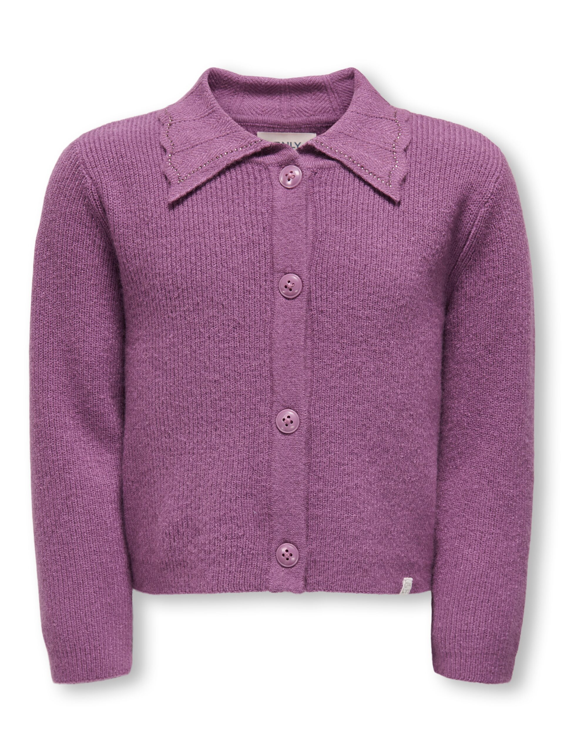 Only Mini Kayakatja Life Cardigan Argyle Purple 92 Cm