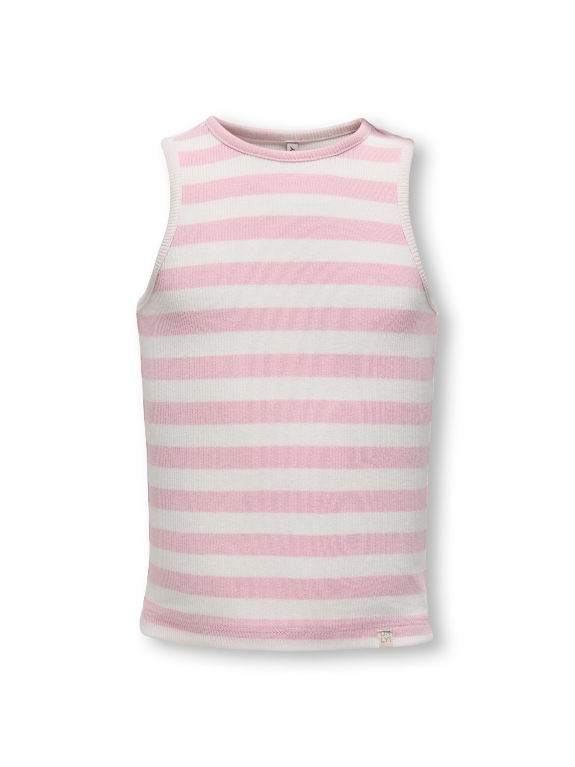Only Mini Kenya Rib Tank Top Roseate Spoonbill Cloud Dancer 92 Cm