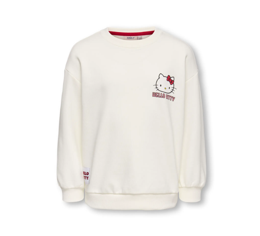 Only Mini Kitten Georgia Life Sweatshirt Tofu Flower 92 Cm