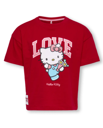 Only Mini Kitty Life Ss Loose Tee Barbados Cherry Love 92 Cm