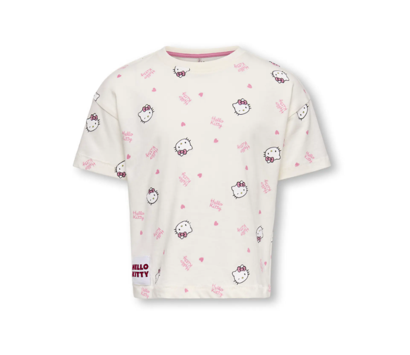 Only Mini Kitty Life Ss Loose Tee Tofu Hello Kitty 92 Cm