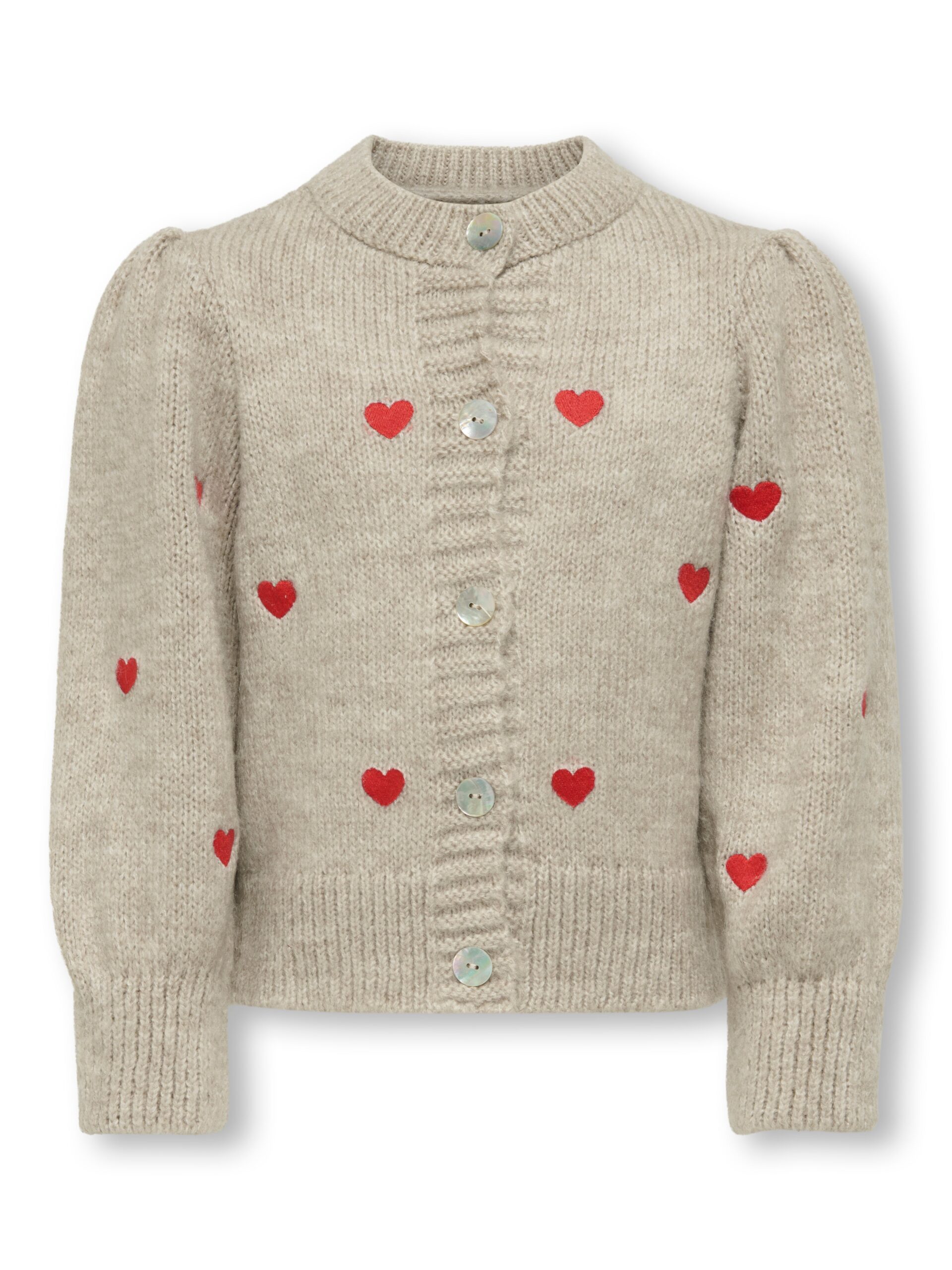 Only Mini Silla -neck Cardigan Pumice Stone 92 Cm
