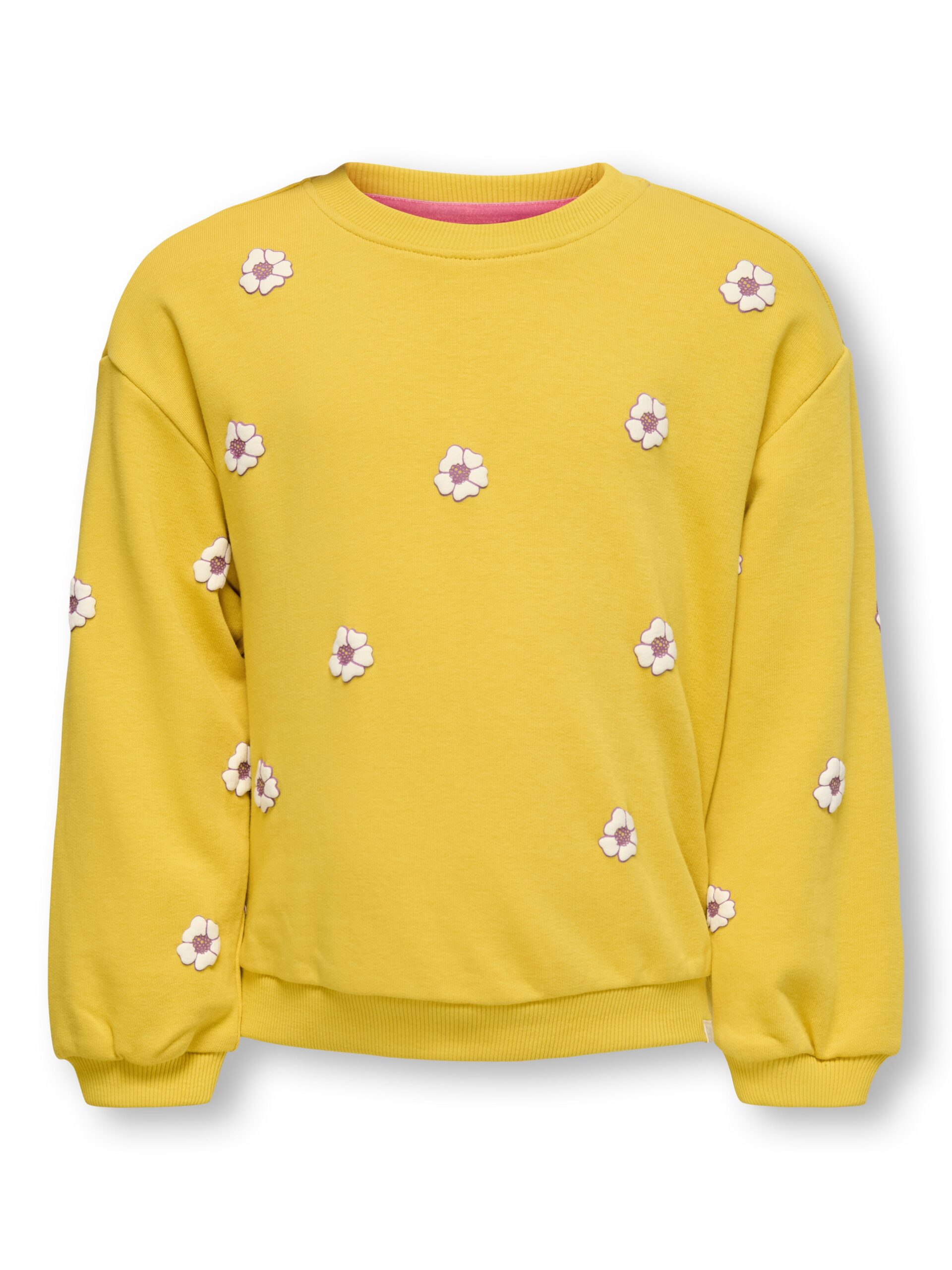 Only Mini Sunny Loose Sweatshirt Spicy Mustard Sunflower 92 Cm