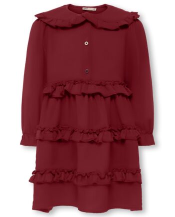 Only Mini Thyra Life Dress Cabernet 92 Cm