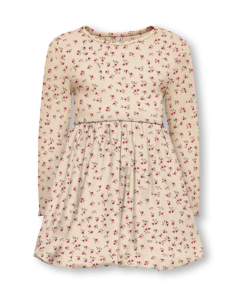 Only Mini Trinny Life Ls Bal Dress Whitecap Gray Sia Open Ditsy 92 Cm