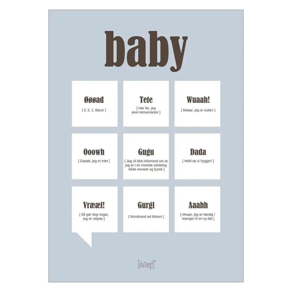 Plakat Citat Baby A3