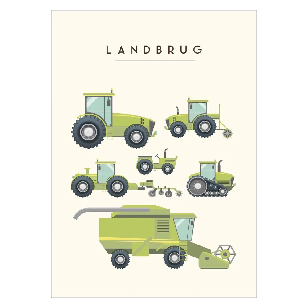 Plakat Landbrugsmaskiner A3