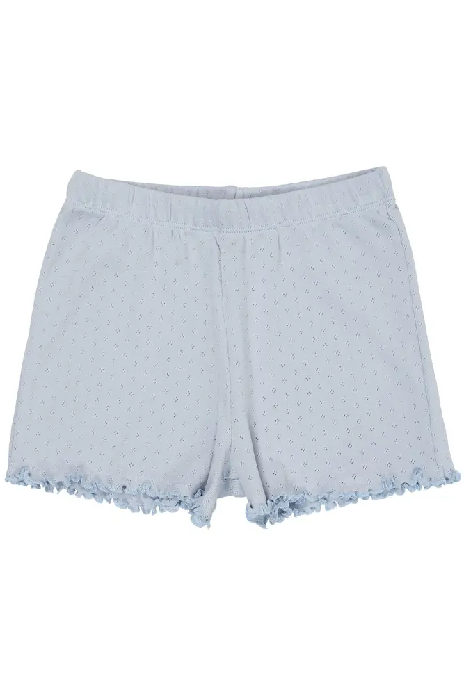 Pointelle Shorts Dusty Blue 110