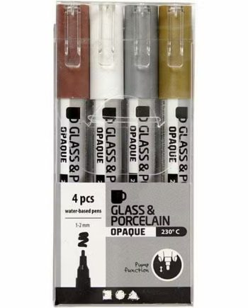 Porcelænstusser Gyldne Farver   Pak