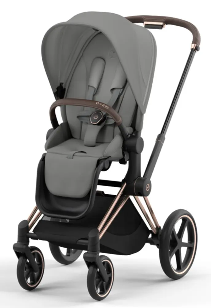 Priam Klapvogn Mirage Grey Rosegold