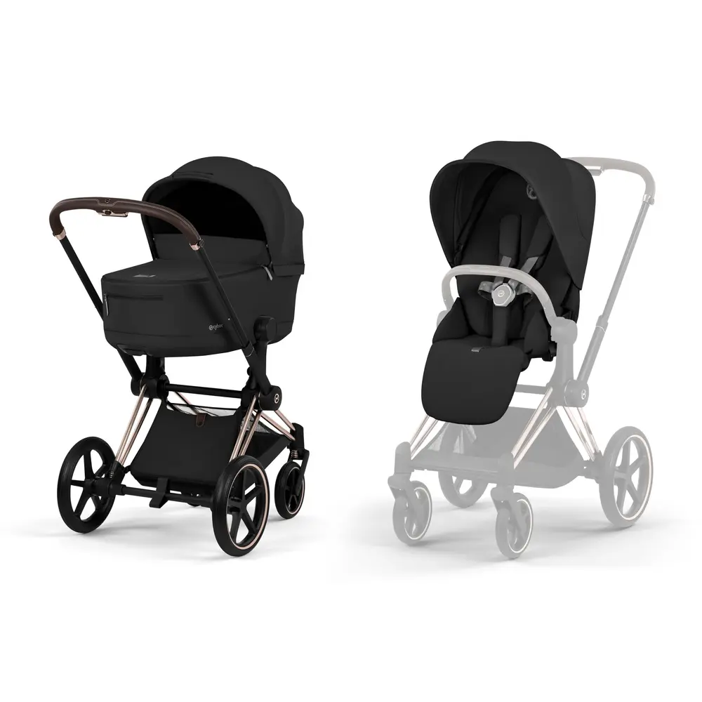 Priam Kombivogn Rose Inkl Liggedel Sepia Black