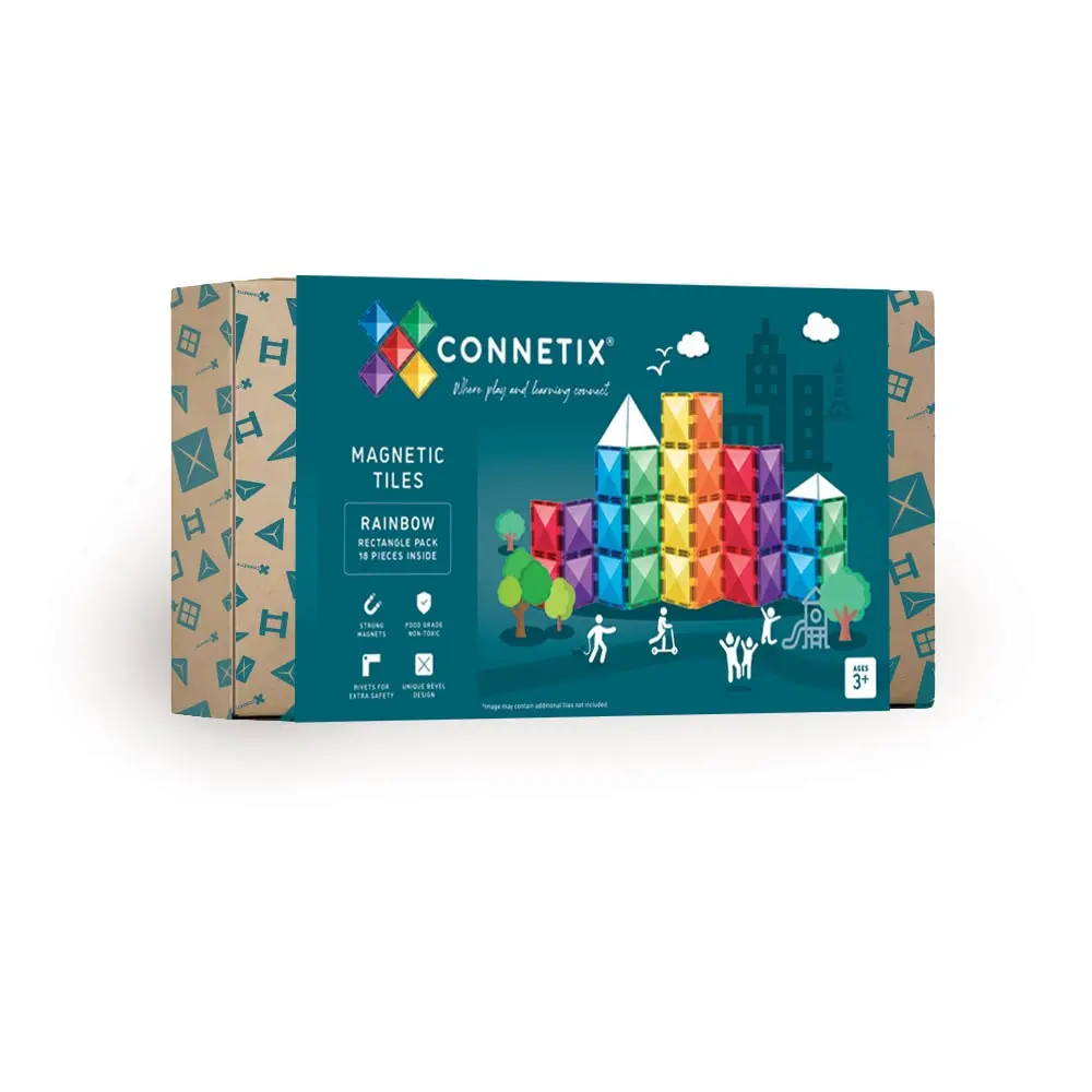 Ractangle Pack Magnetsæt 18 Dele Rainbow