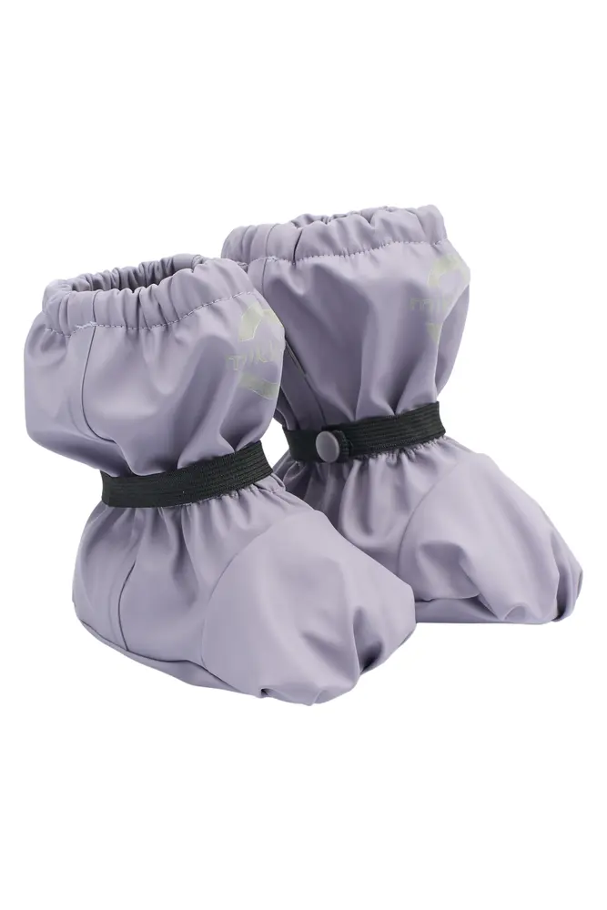 Regnovertræks Footies Pu    Fleece Lavender Gray 74