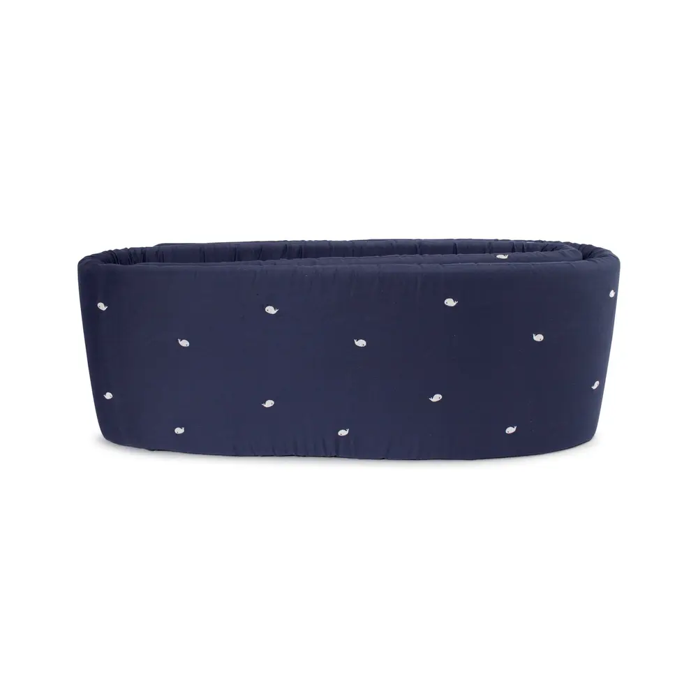 Sengerand Midnight Og Broderet Christian Hval