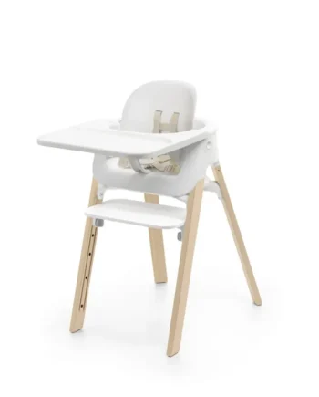 Stokke Steps Højstol   Babyset Hvid Natur