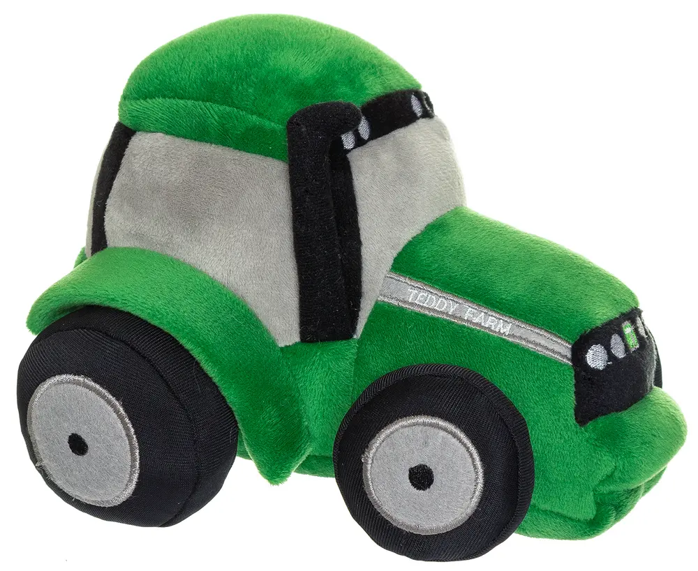 Traktor Plys Grøn 18 Cm