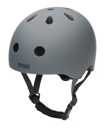 Cykelhjelm Med Retrolook   Antracitgrå Xs