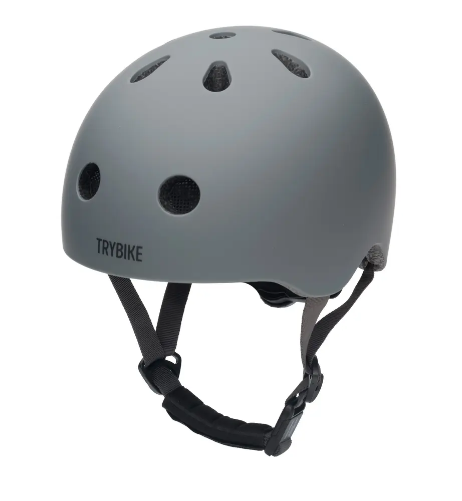 Cykelhjelm Med Retrolook Antracitgrå Xs