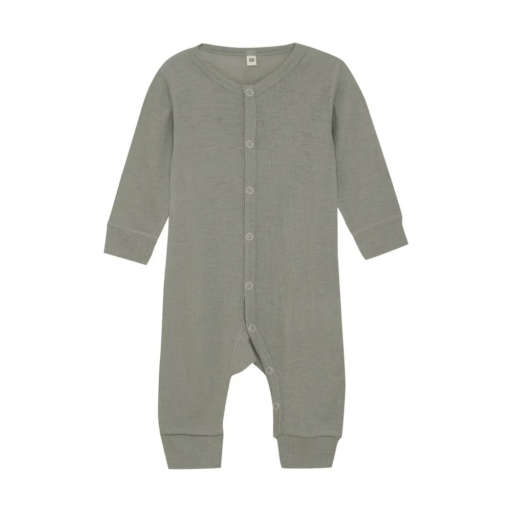 Uld Jumpsuit Solid Forest Fog Melange 60