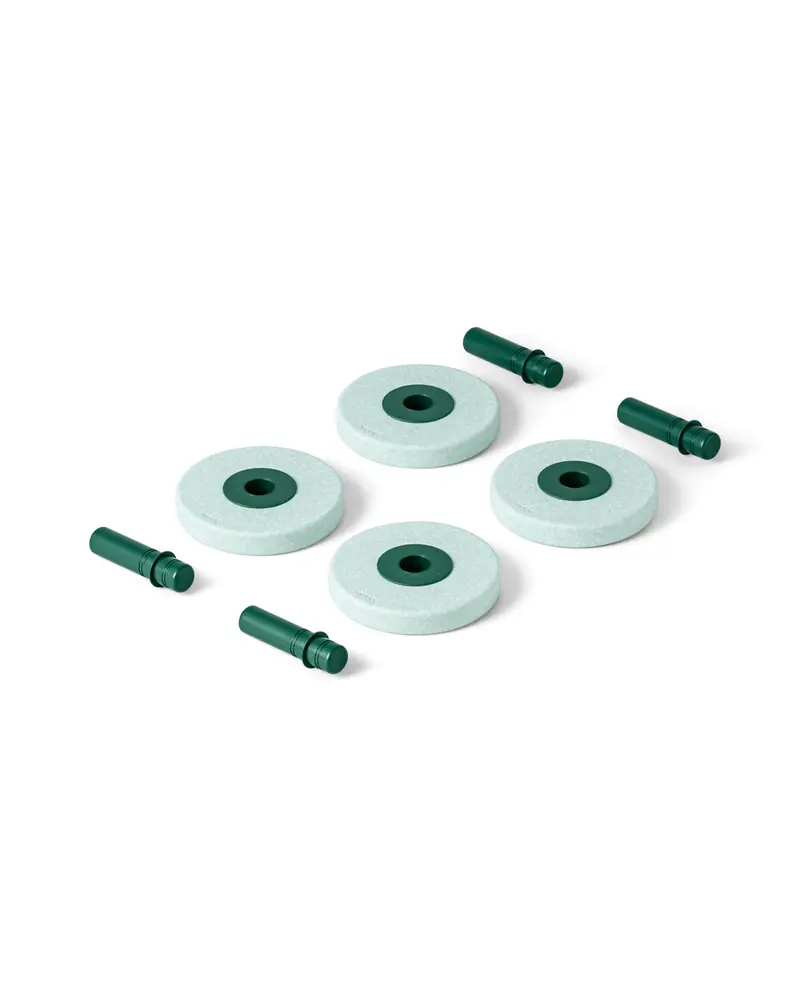 Foam Wheels Ocean Mint Forest Green