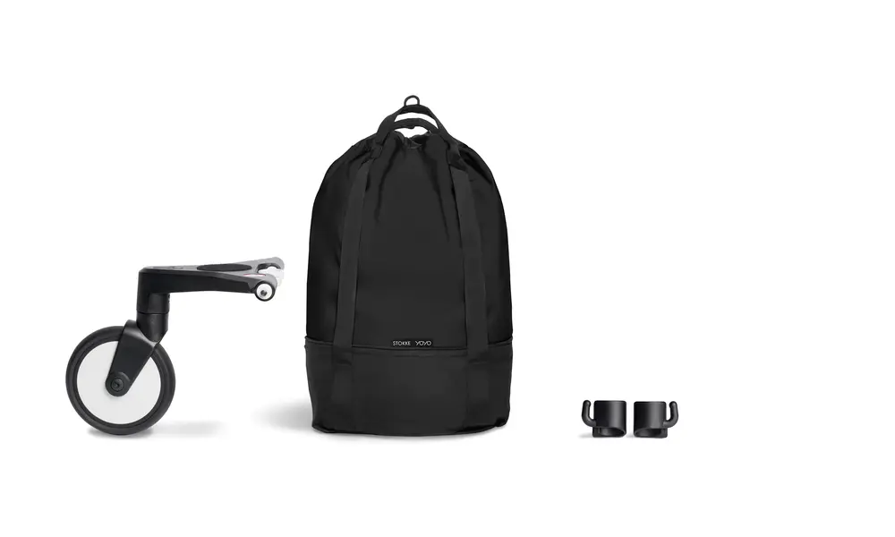 Yoyo Indkøbstaske Hjul Black